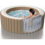 Intex Pure Spa Bubble Massage Πισίνα PVC Φουσκωτή Υδρομασάζ 196x196εκ. (4 ατόμων)